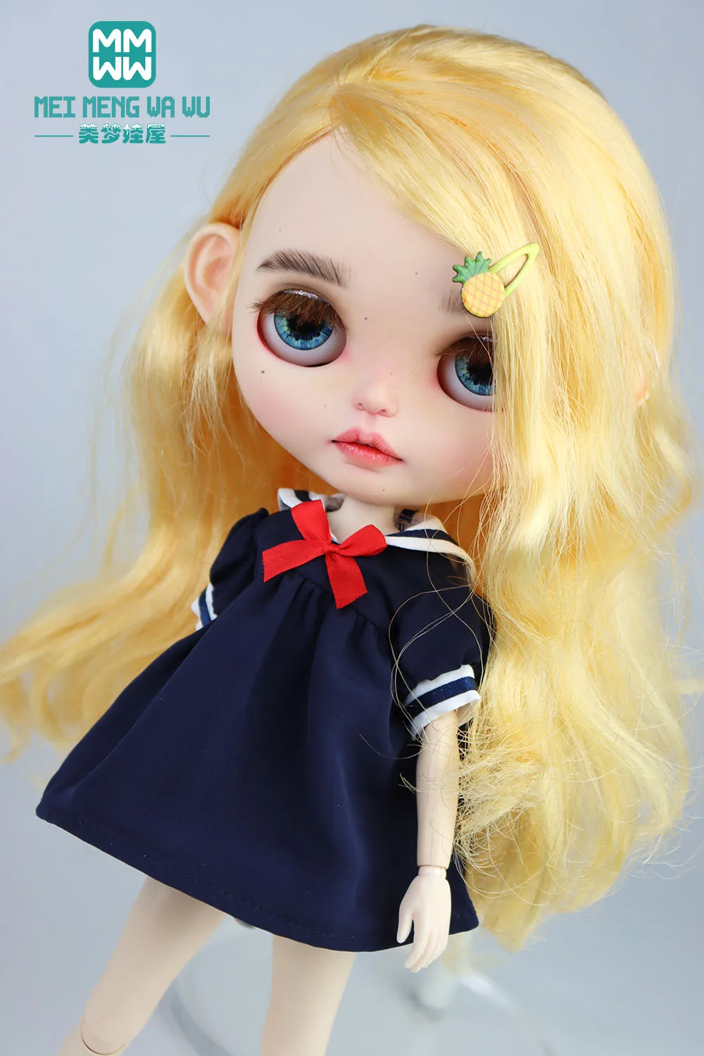 1pcs Blyth Doll Clothes Retro Dress, Plaid Skirt, Striped Lace Skirt for Blyth Azone OB23 OB24 1/6 Doll Accessories