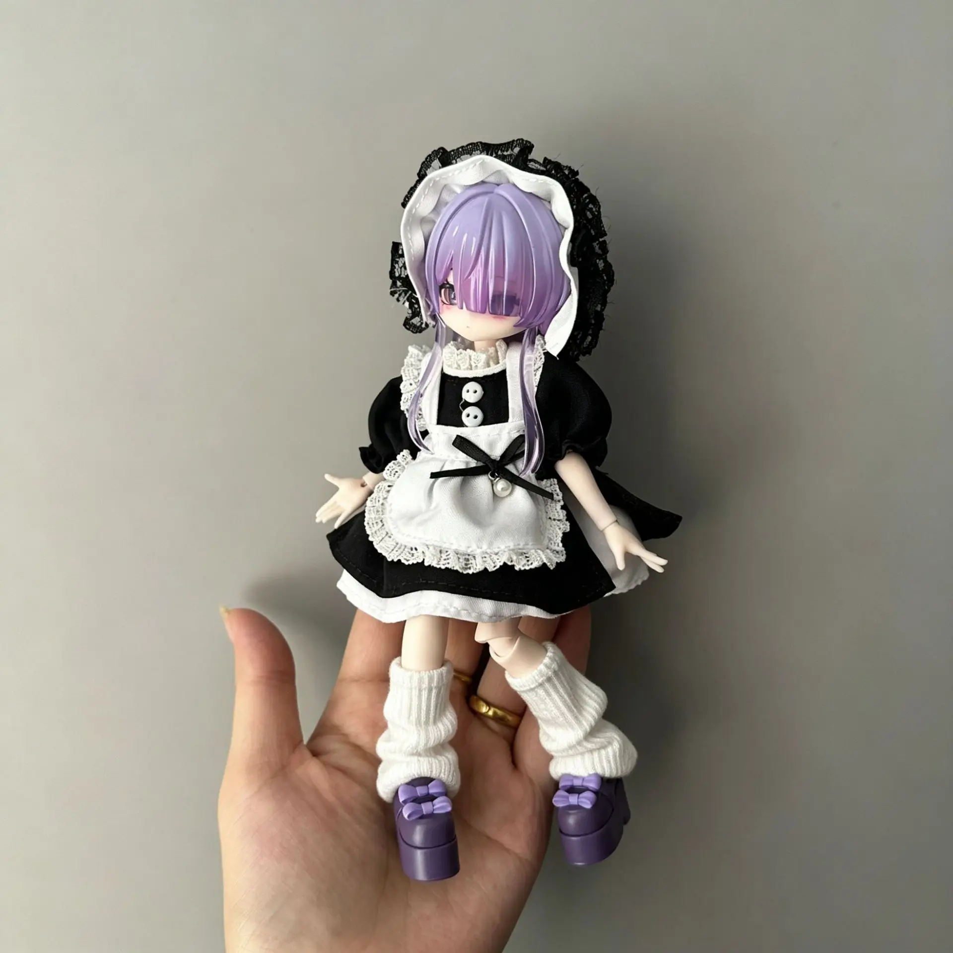 Doll Clothes Set For 1/8 1/12 Ob11 Penny Bunny Mitian Bjd Dolls 11cm-17cm Dress Up Costume Accessory Gift Collectible