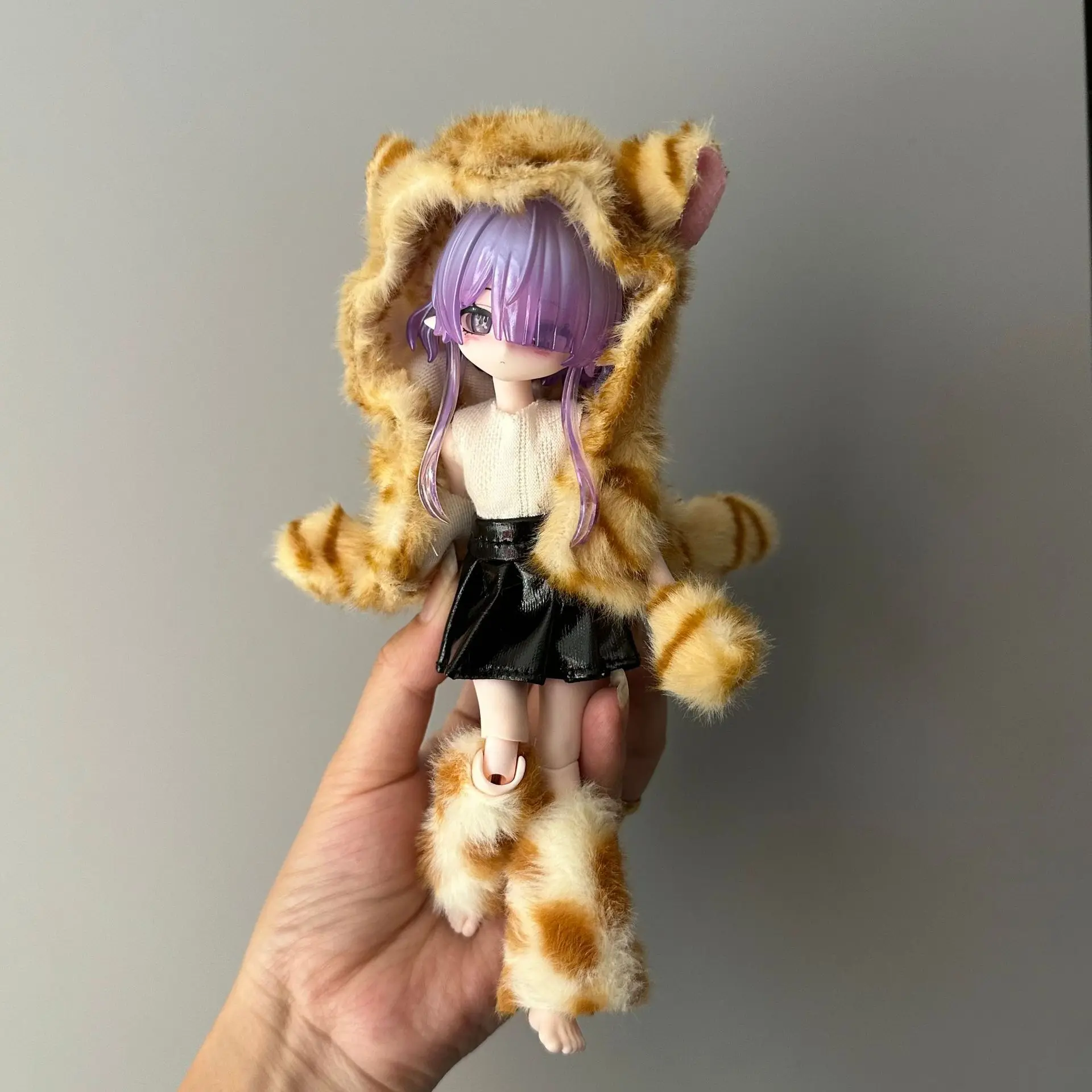 Doll Clothes Set For 1/8 1/12 Ob11 Penny Bunny Mitian Bjd Dolls 11cm-17cm Dress Up Costume Accessory Gift Collectible