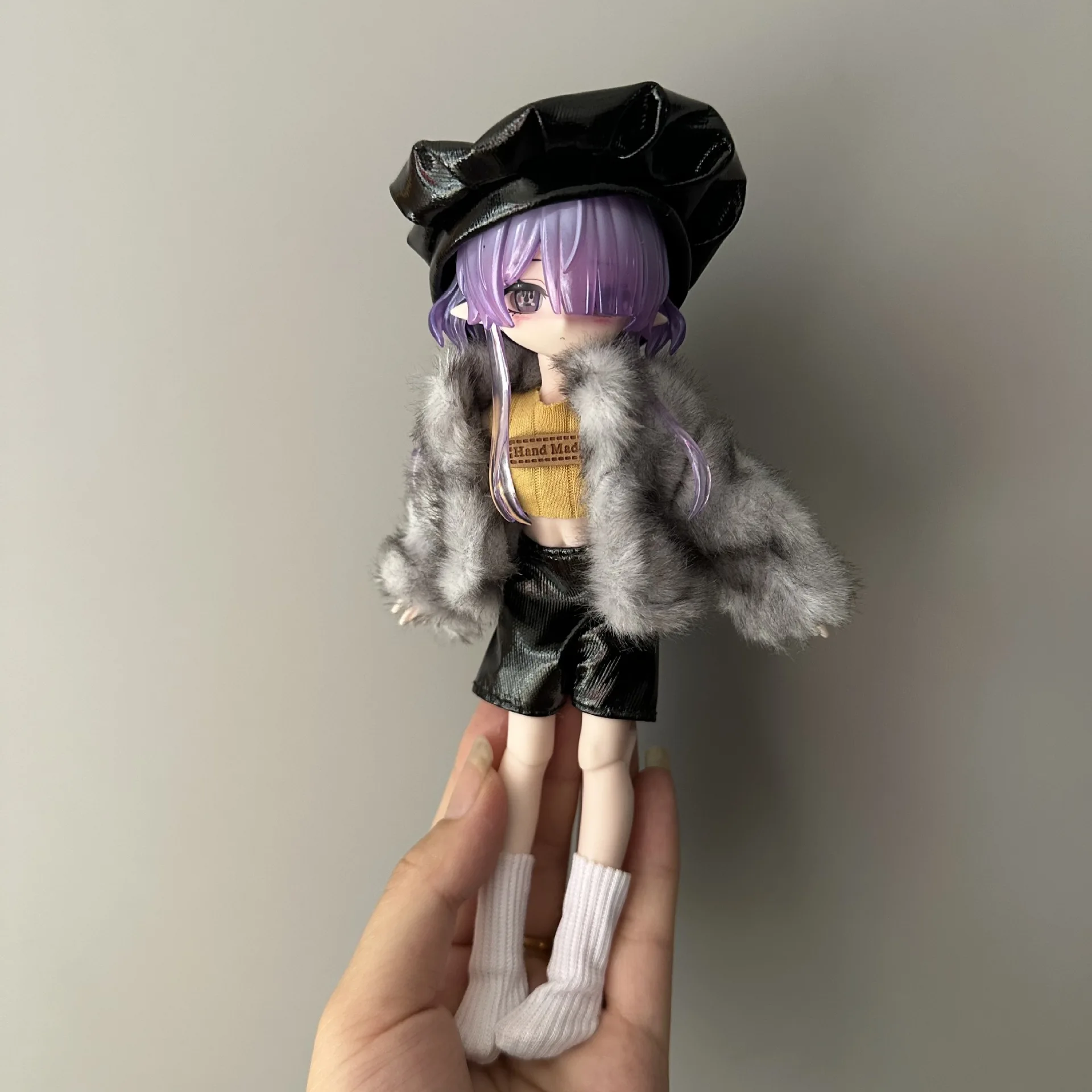Doll Clothes Set For 1/8 1/12 Ob11 Penny Bunny Mitian Bjd Dolls 11cm-17cm Dress Up Costume Accessory Gift Collectible
