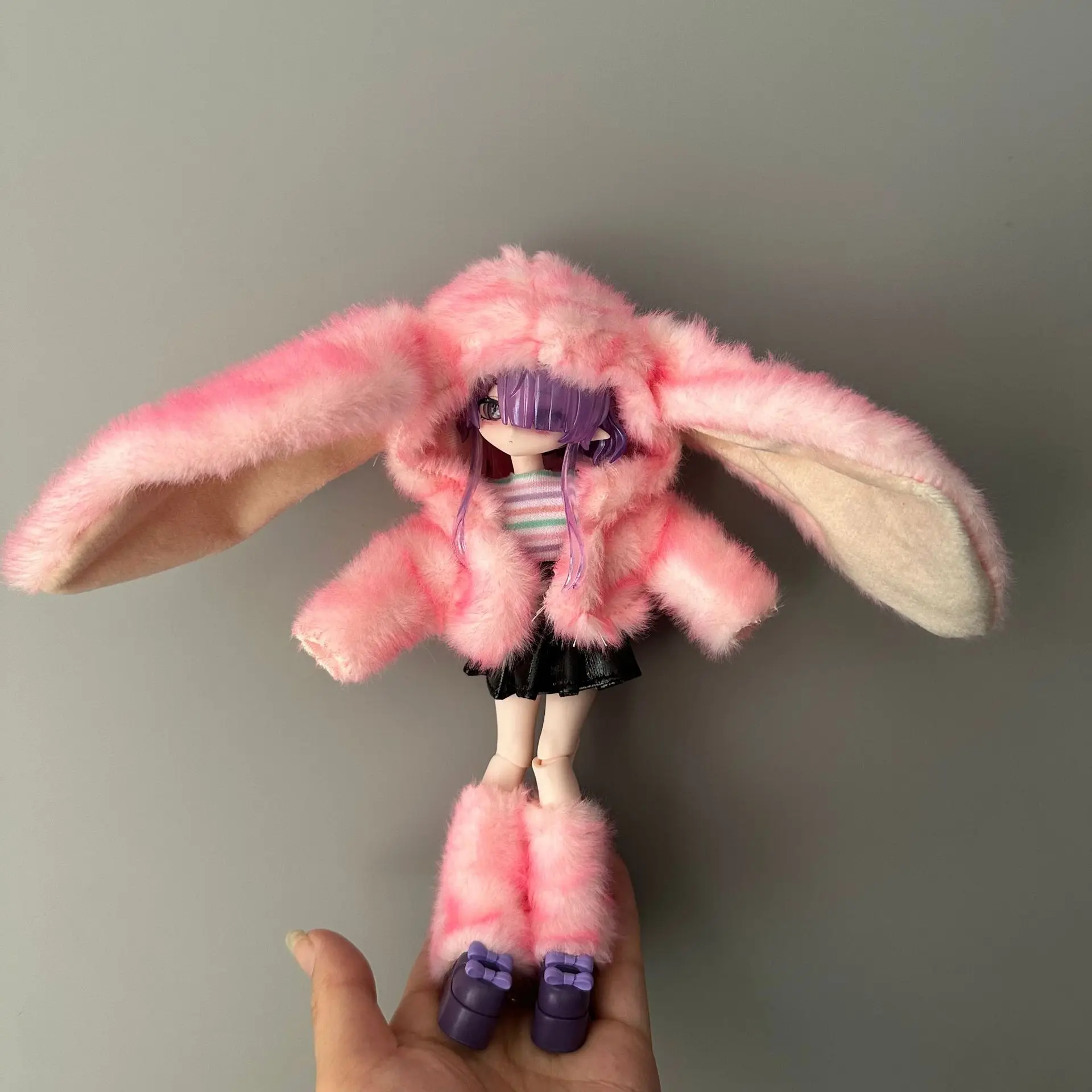 Doll Clothes Set For 1/8 1/12 Ob11 Penny Bunny Mitian Bjd Dolls 11cm-17cm Dress Up Costume Accessory Gift Collectible