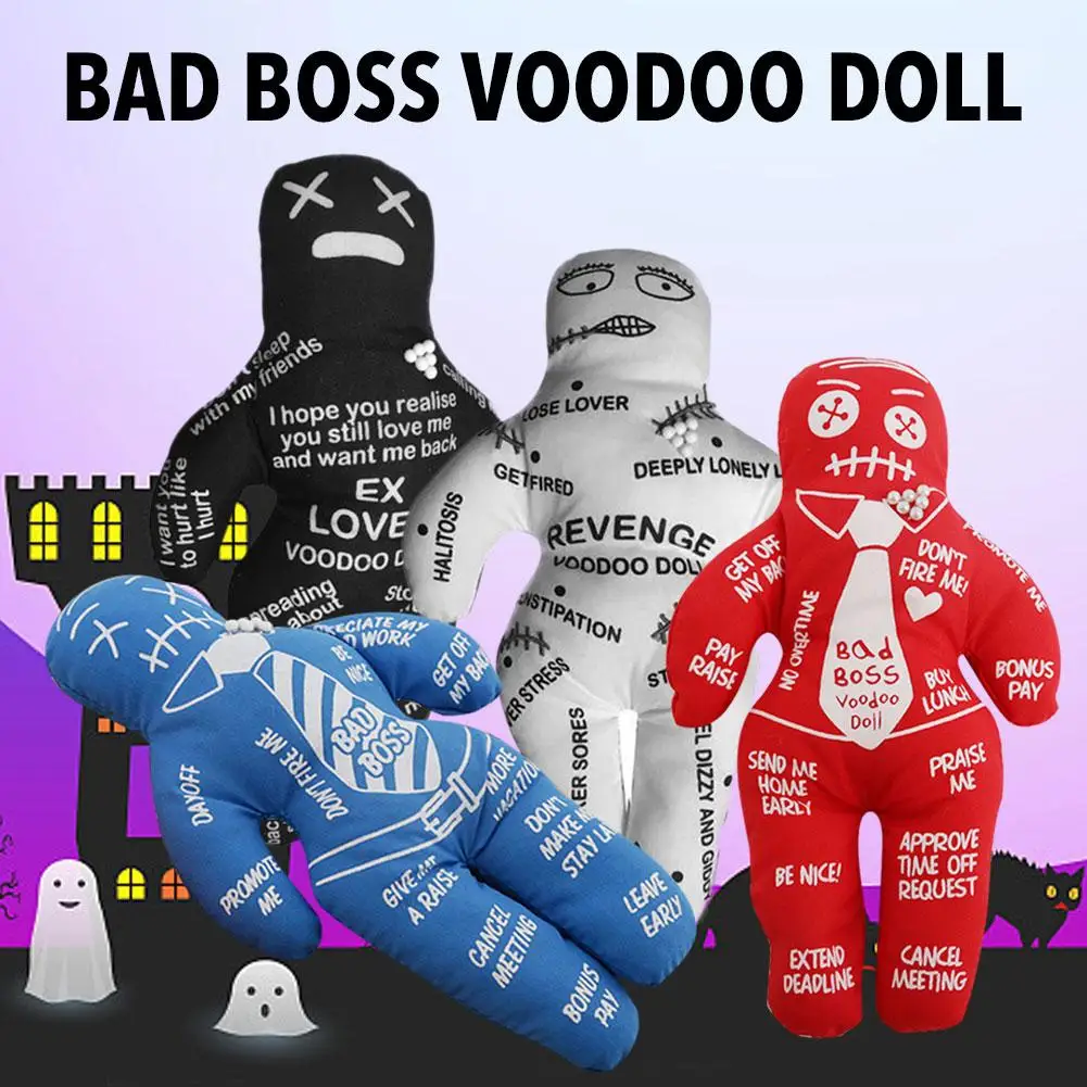 Bad Boss Voodoo Doll Toys Handmade Personalized Polyester Doll Holiday Party Gifts