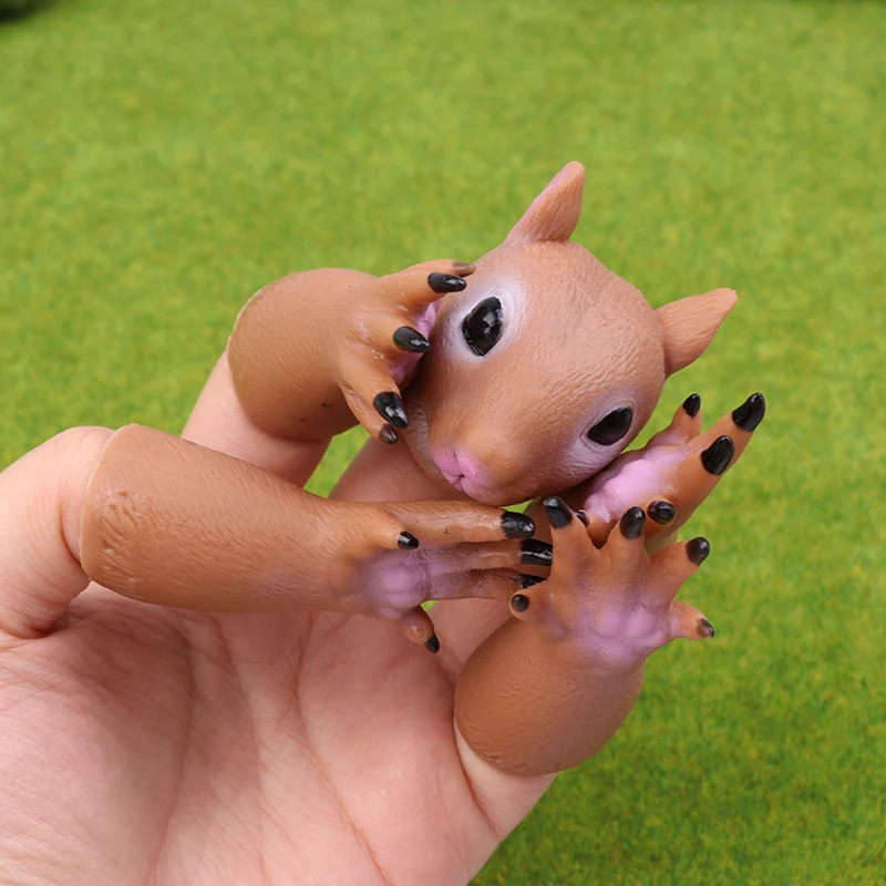 (HB05)Squirrel Finger Hand Puppet Novelty Toys For Kids Birthday Party Cosplay Plaything Gift