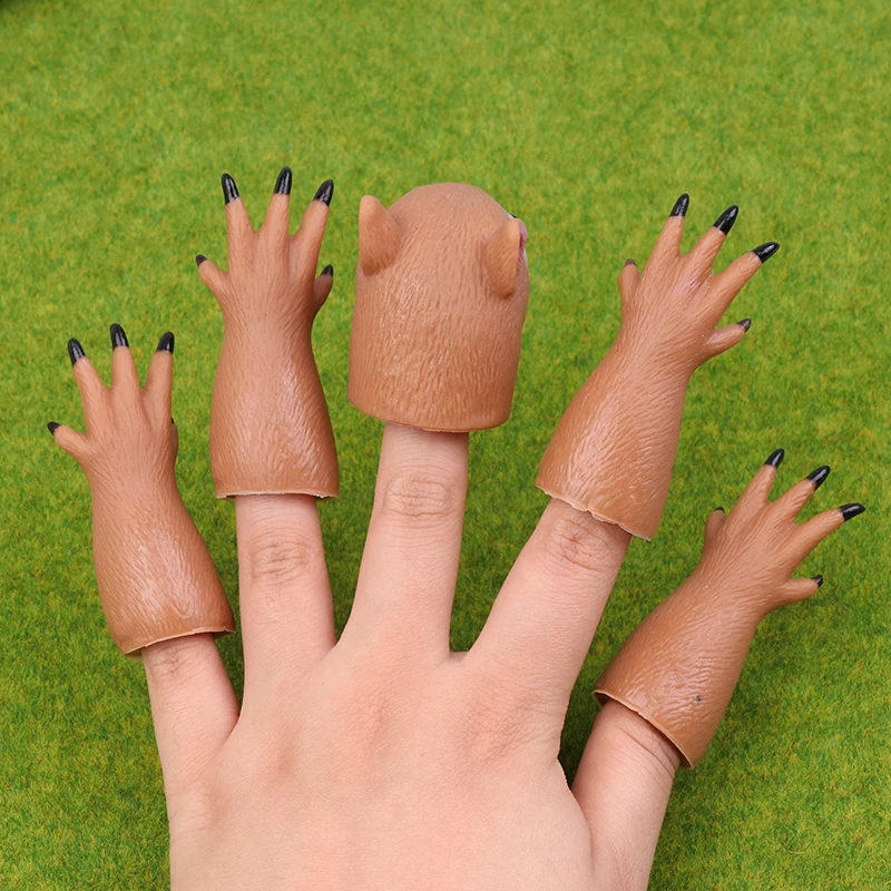 (HB05)Squirrel Finger Hand Puppet Novelty Toys For Kids Birthday Party Cosplay Plaything Gift