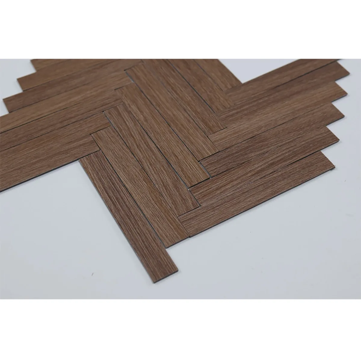 20pcs Dollhouse Miniature Wood Floor Tiles, Simulated Herringbone Flooring Model
