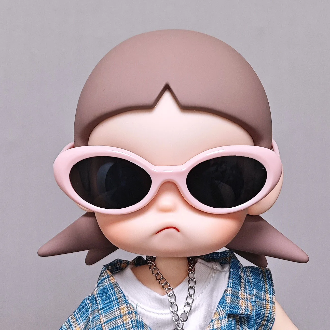 (Only Glasses) Fashion Doll Eyewear Fit ZSIGA Yearning Place Gaga Sister Movable Figure BJD Doll Costume Decor Accessories