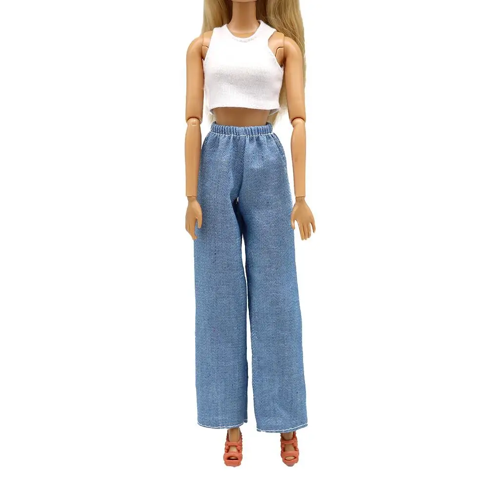 Suitable for 29cm Sleeveless Wear Accessories T-shirt Denim Casual Pants  Clothes