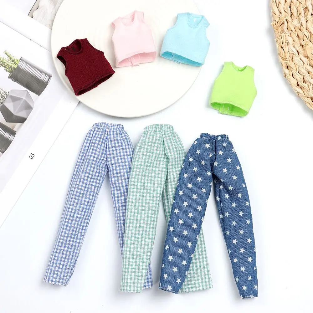 Suitable for 29cm Sleeveless Wear Accessories T-shirt Denim Casual Pants  Clothes