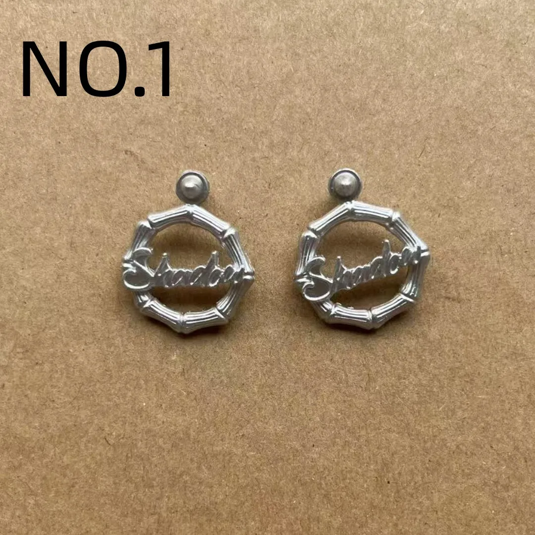 Rainbow Fashion Sister 1/6 Doll Earrings Colorful Personality Decor Accessories for Doll Decorations