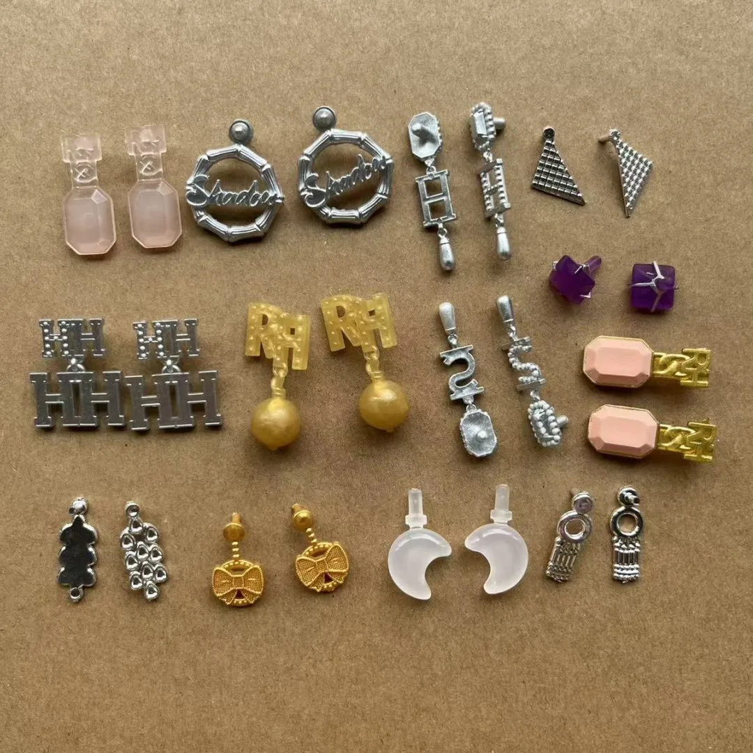 Rainbow Fashion Sister 1/6 Doll Earrings Colorful Personality Decor Accessories for Doll Decorations