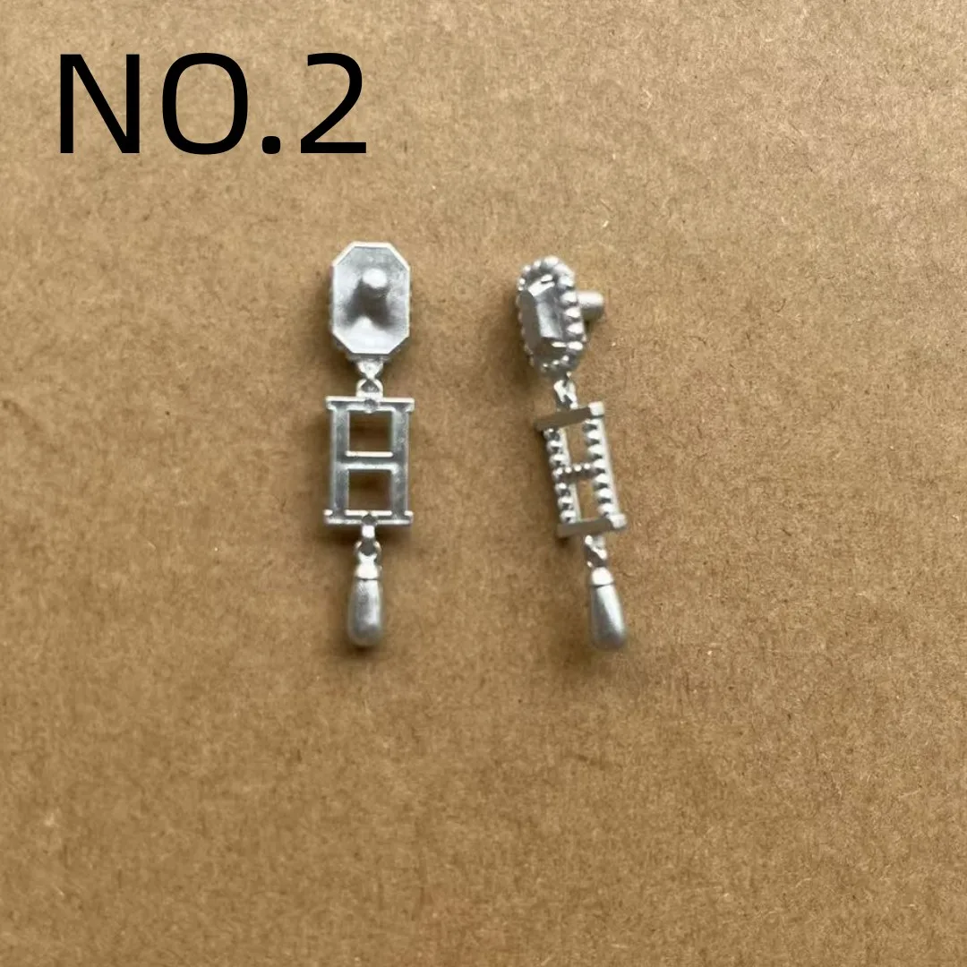 Rainbow Fashion Sister 1/6 Doll Earrings Colorful Personality Decor Accessories for Doll Decorations
