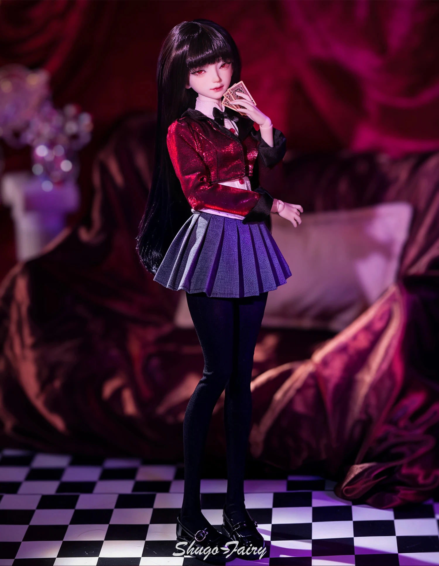 XANA I 1/4 FC Ball Jointed Doll Full Set Anime Resin BJD Doll Gambling Poker ThemeCollectible Customizable Articulated Doll Gift