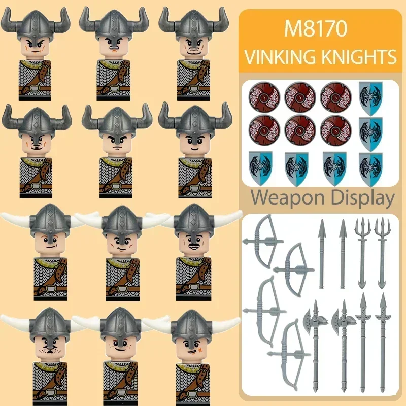 Viking warrior,shield,sword, helmet, army,building blocks, humanoid dolls, birthday gifts,cartoon characters, mini action dolls.
