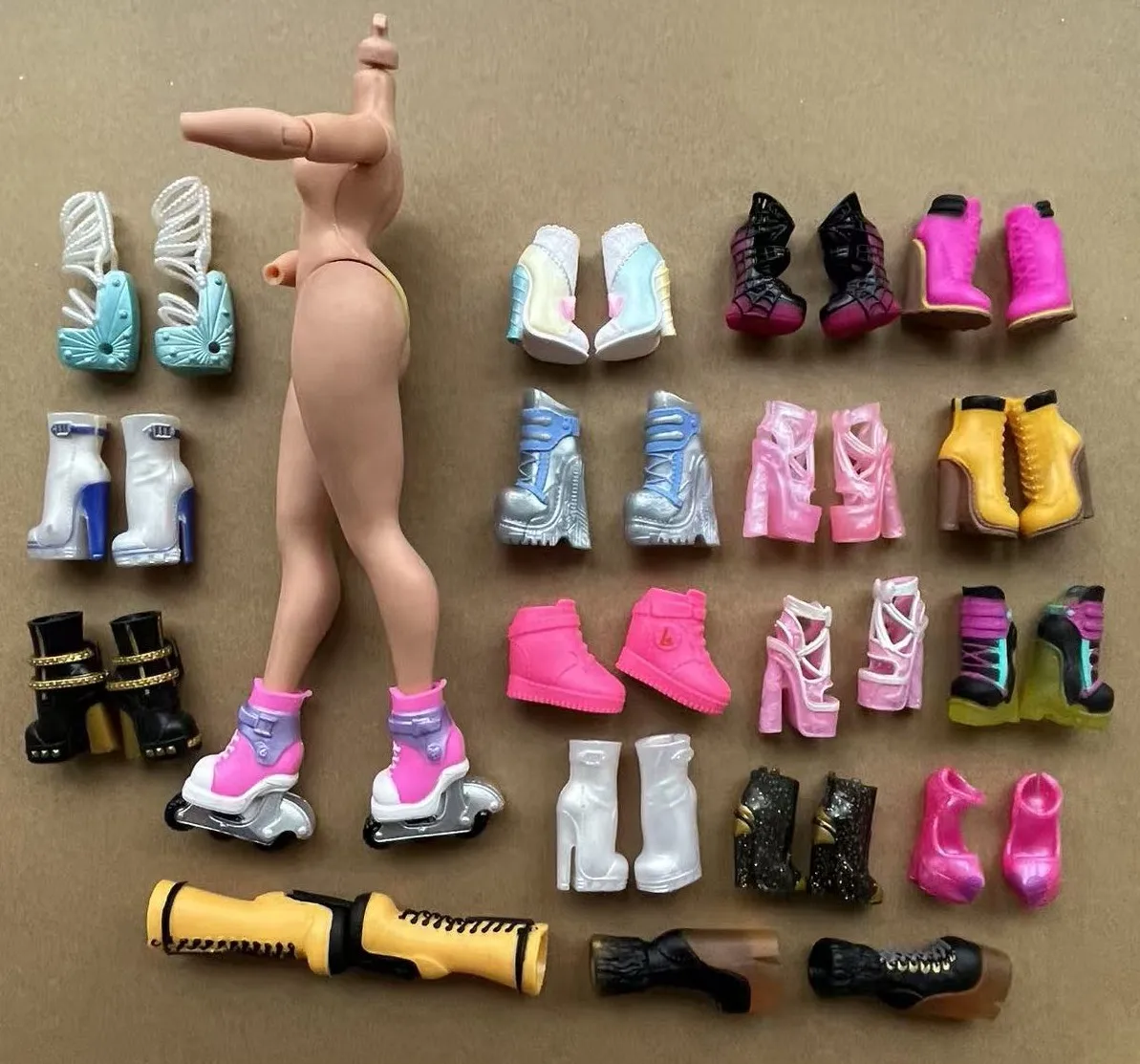 1/6 Scale DIY Dressing Fashion Sister Doll Shoes Female Personality Doll Footwear Accessories for 12'' Dolls