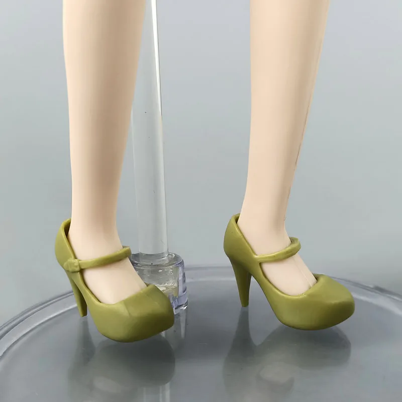 Office Work Footwear Elegant Heeled Shoes for 11.5" Doll High Heels Boat Shoes for Blythe Doll Plastic Accessories DIY Toy