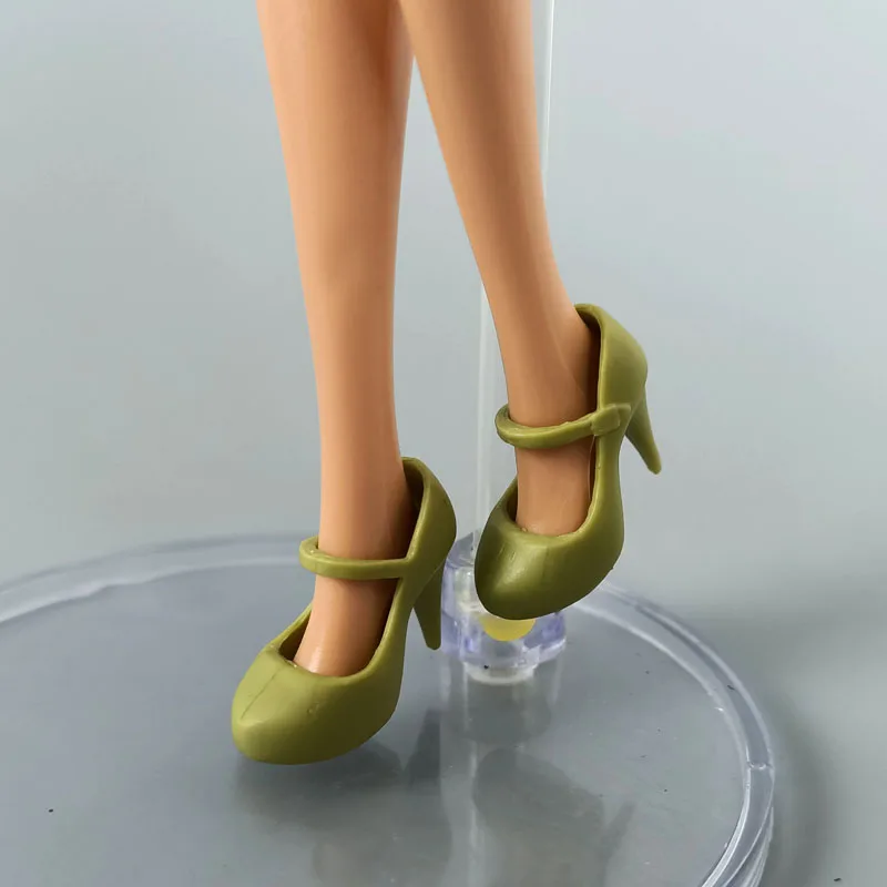 Office Work Footwear Elegant Heeled Shoes for 11.5" Doll High Heels Boat Shoes for Blythe Doll Plastic Accessories DIY Toy