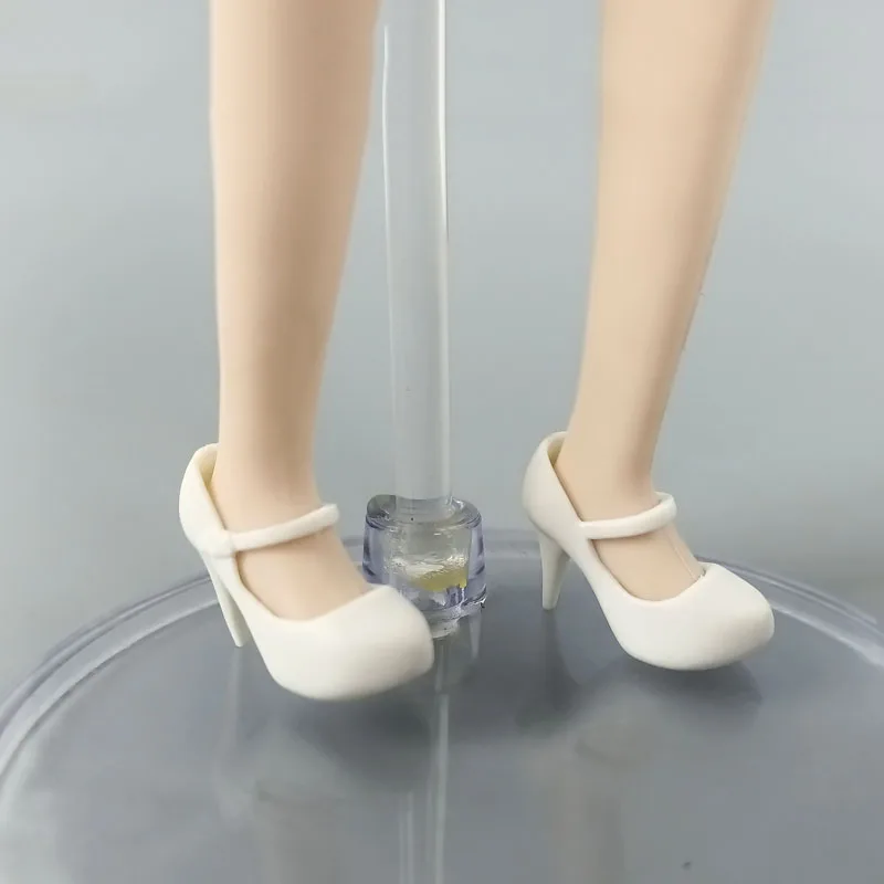 Office Work Footwear Elegant Heeled Shoes for 11.5" Doll High Heels Boat Shoes for Blythe Doll Plastic Accessories DIY Toy