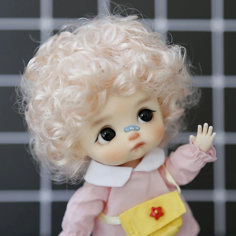 1/8 Bjd Wig SD doll wig gold black white pink high temperature fiber BJD ob11 short hair wig doll special wig doll accessories