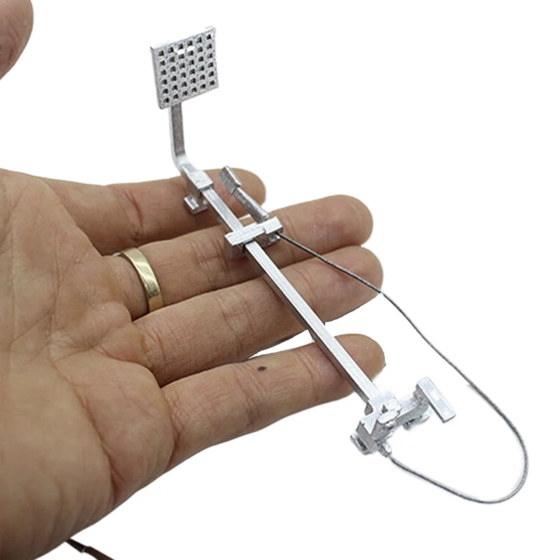1:12 Dollhouse Bathroom Miniature Simulation Shower Top Spray Showerhead Mini Bathroom Faucet Children's Play Toys Accessories