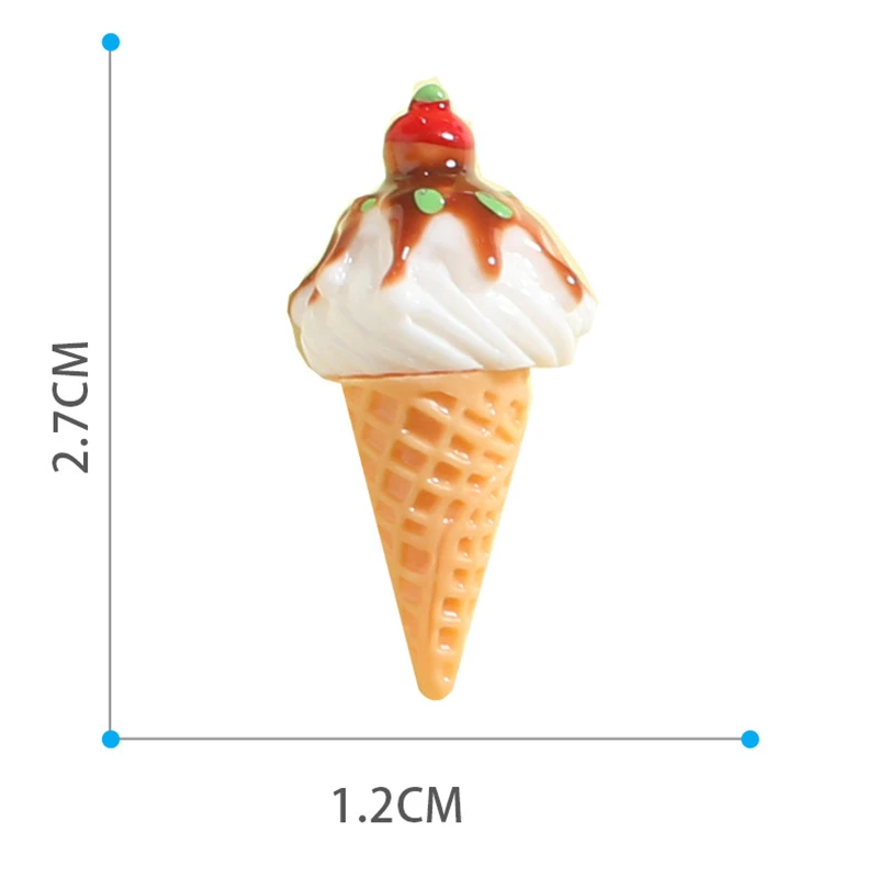 3Pcs/6Pcs Dollhouse Miniature Ice Cream Stand Ice Cream Cone Holder Model Decor Toy Doll House Accessories