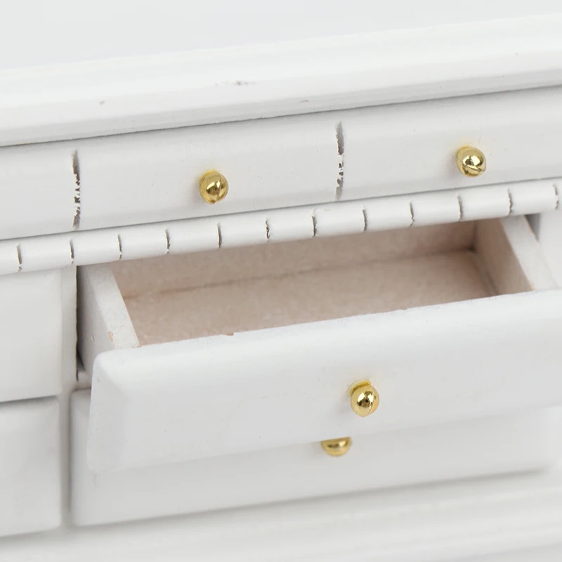 1:12Dollhouse Miniature Storage Cabinet Model Doll House Dresser Furniture Decor Toy Accessories