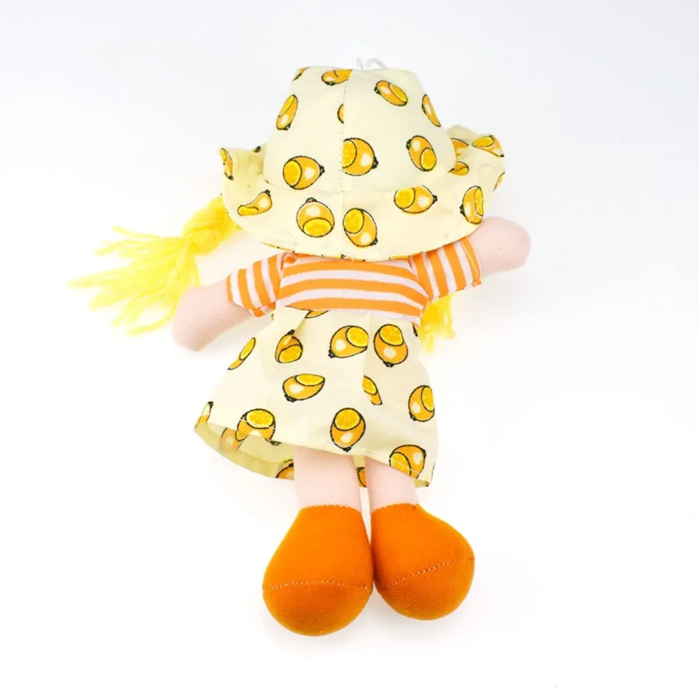 25cm Cartoon Kawaii Fruit Skirt Hat Rag Dolls Soft Cute Cloth for Baby Pretend Play Girls Birthday Christmas Gifts