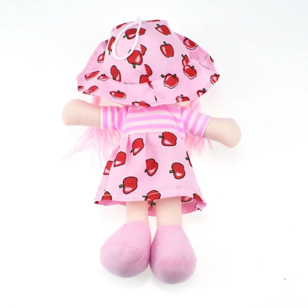 25cm Cartoon Kawaii Fruit Skirt Hat Rag Dolls Soft Cute Cloth for Baby Pretend Play Girls Birthday Christmas Gifts