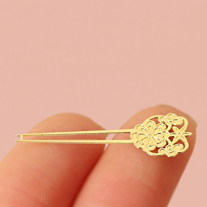 Dollhouse Simulation Chinese Style Mini Hair Comb Hairpin DIY Dolls Dress Up Decoration Accessories For Kid Pretend Play Toys
