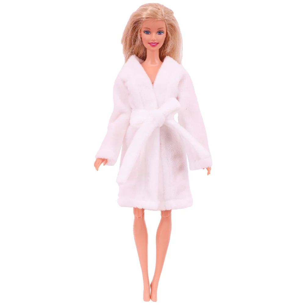 30cm Doll Clothes Christmas Plush Lace-up Pajamas Fit 11.8'Christmas Elf Doll Snowman Gingerbread Man Clothes Doll Accessories