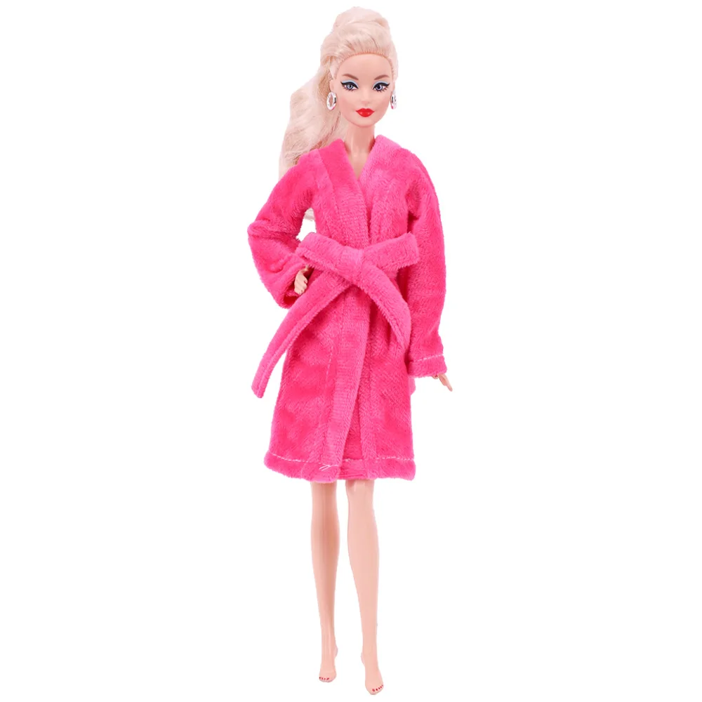 30cm Doll Clothes Christmas Plush Lace-up Pajamas Fit 11.8'Christmas Elf Doll Snowman Gingerbread Man Clothes Doll Accessories