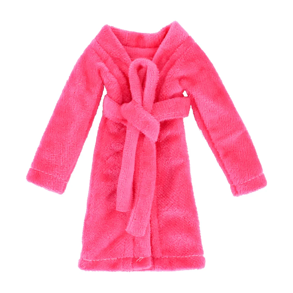 30cm Doll Clothes Christmas Plush Lace-up Pajamas Fit 11.8'Christmas Elf Doll Snowman Gingerbread Man Clothes Doll Accessories
