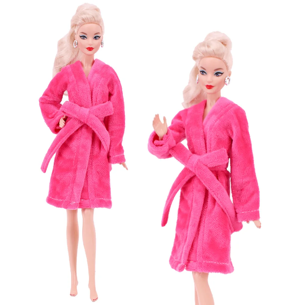 30cm Doll Clothes Christmas Plush Lace-up Pajamas Fit 11.8'Christmas Elf Doll Snowman Gingerbread Man Clothes Doll Accessories