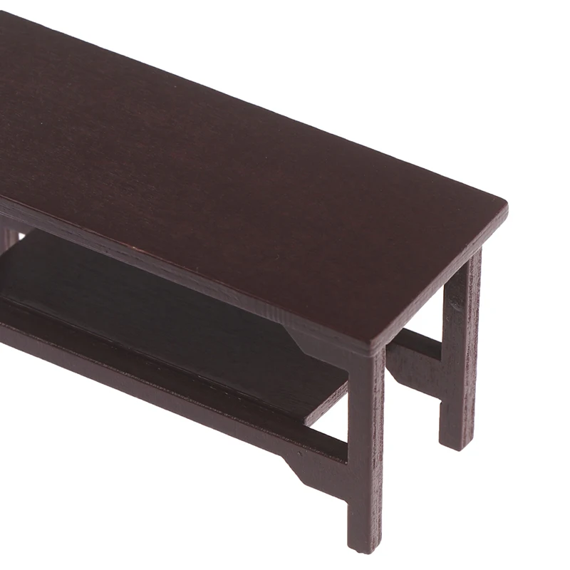 1/12 Dollhouse Miniature Retro Wooden Coffee Table Furniture Toys Accessories