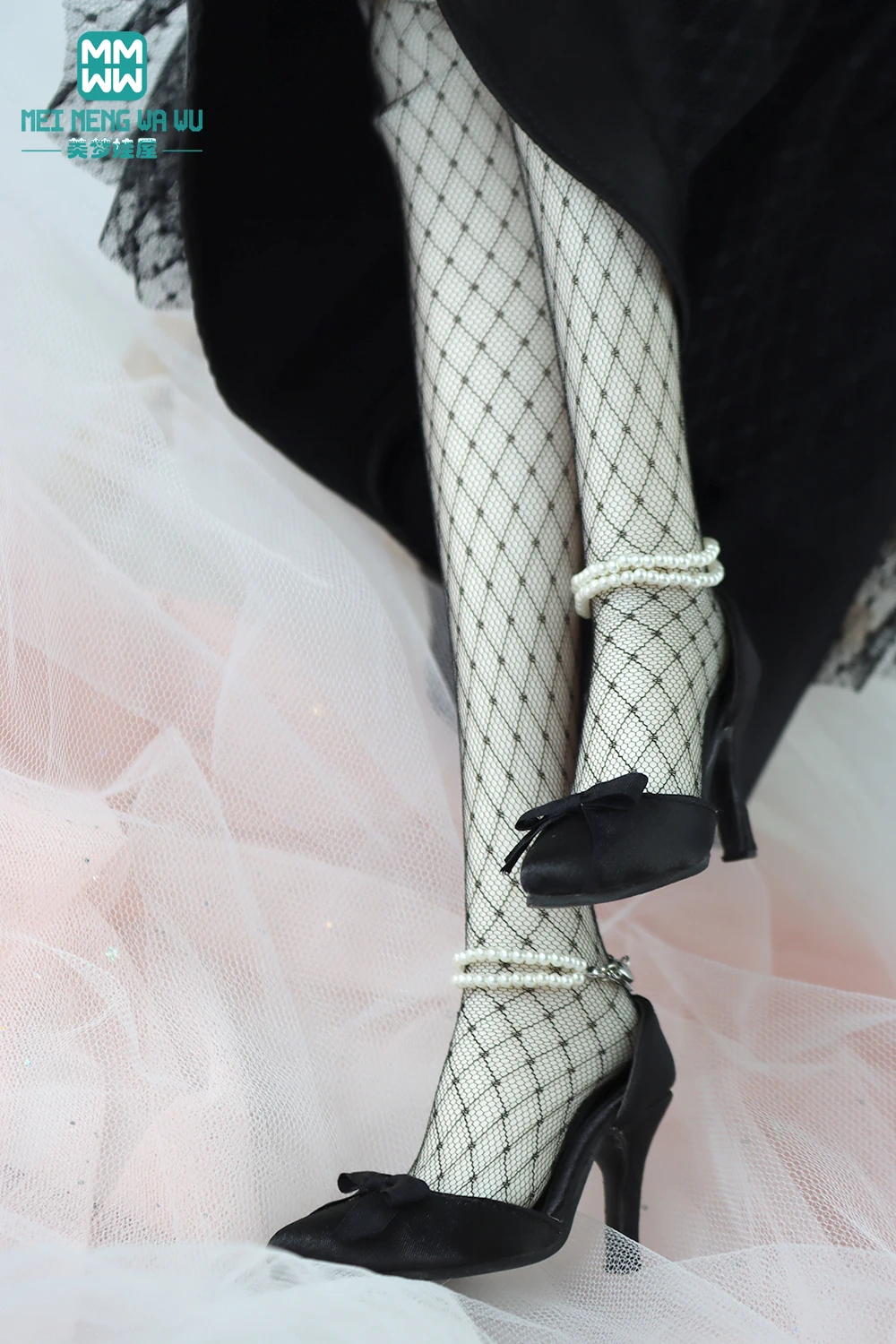 Toys BJD Doll Shoes Fit 58-60cm BJD DD SD Ball Joint Doll Fashion Pearl Chain Pointed Scalp Shoes