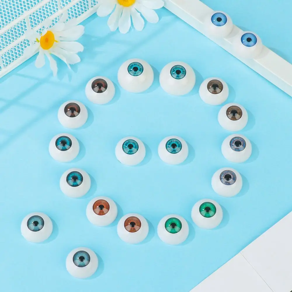 24mm 30mm Blue Brown Green Doll Acrylic Eyes Doll Eyeball For BJD Doll Making Crafts DIY Eyes Accessories Doll Animals Parts