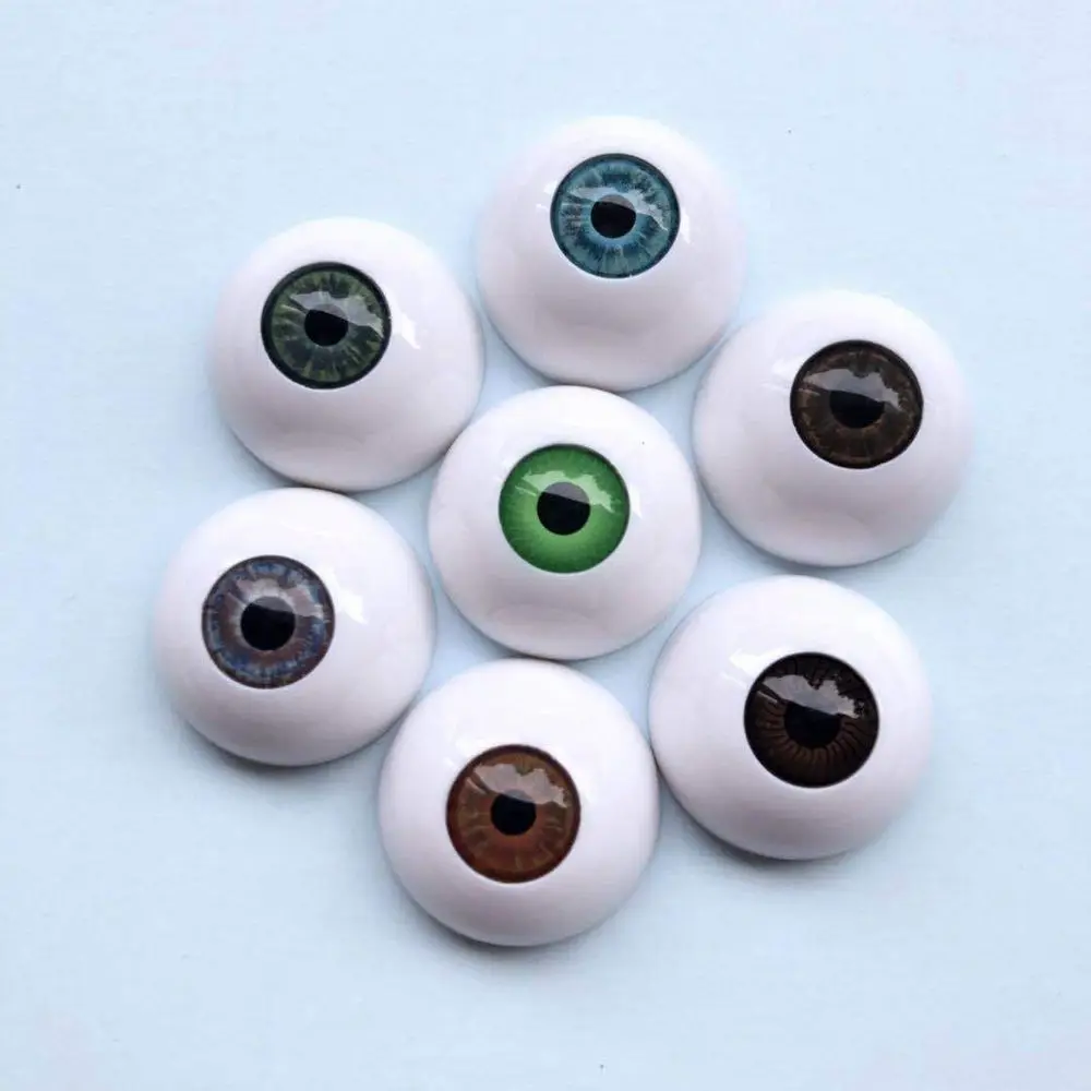 24mm 30mm Blue Brown Green Doll Acrylic Eyes Doll Eyeball For BJD Doll Making Crafts DIY Eyes Accessories Doll Animals Parts