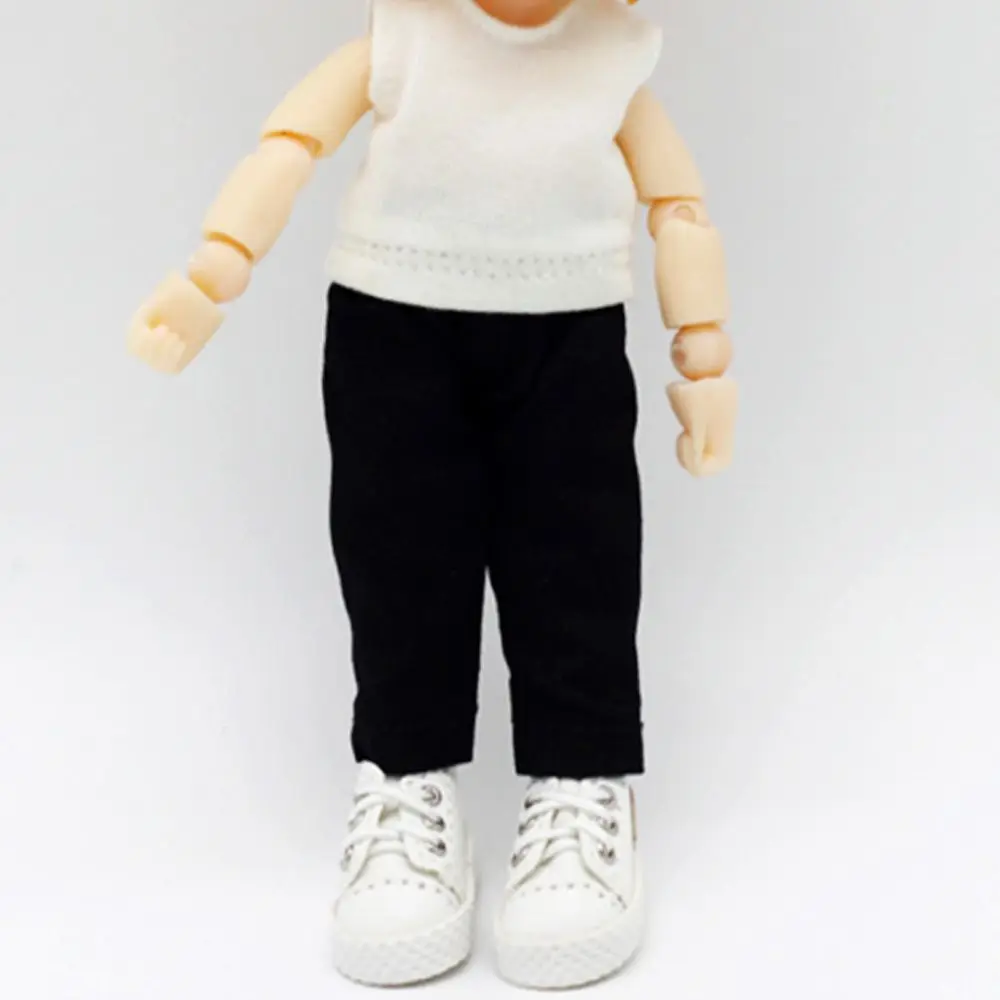 Fashion Denim Long Pants Doll Tights Pants Leggings For 1/11 1/12 Mini Doll Casual Wears Pants Clothes