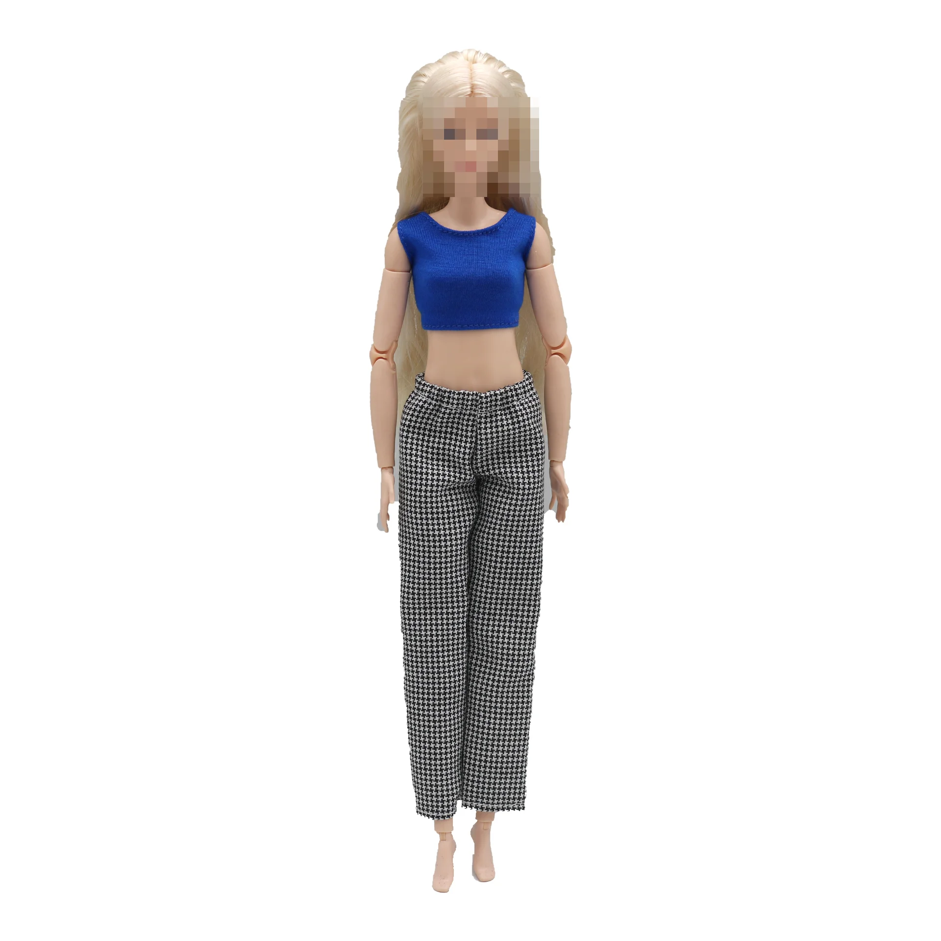 New 30cm 1/6 simple Claus Tshirt Elastic pants Daily Wear Accessories Clothes for Barbies doll