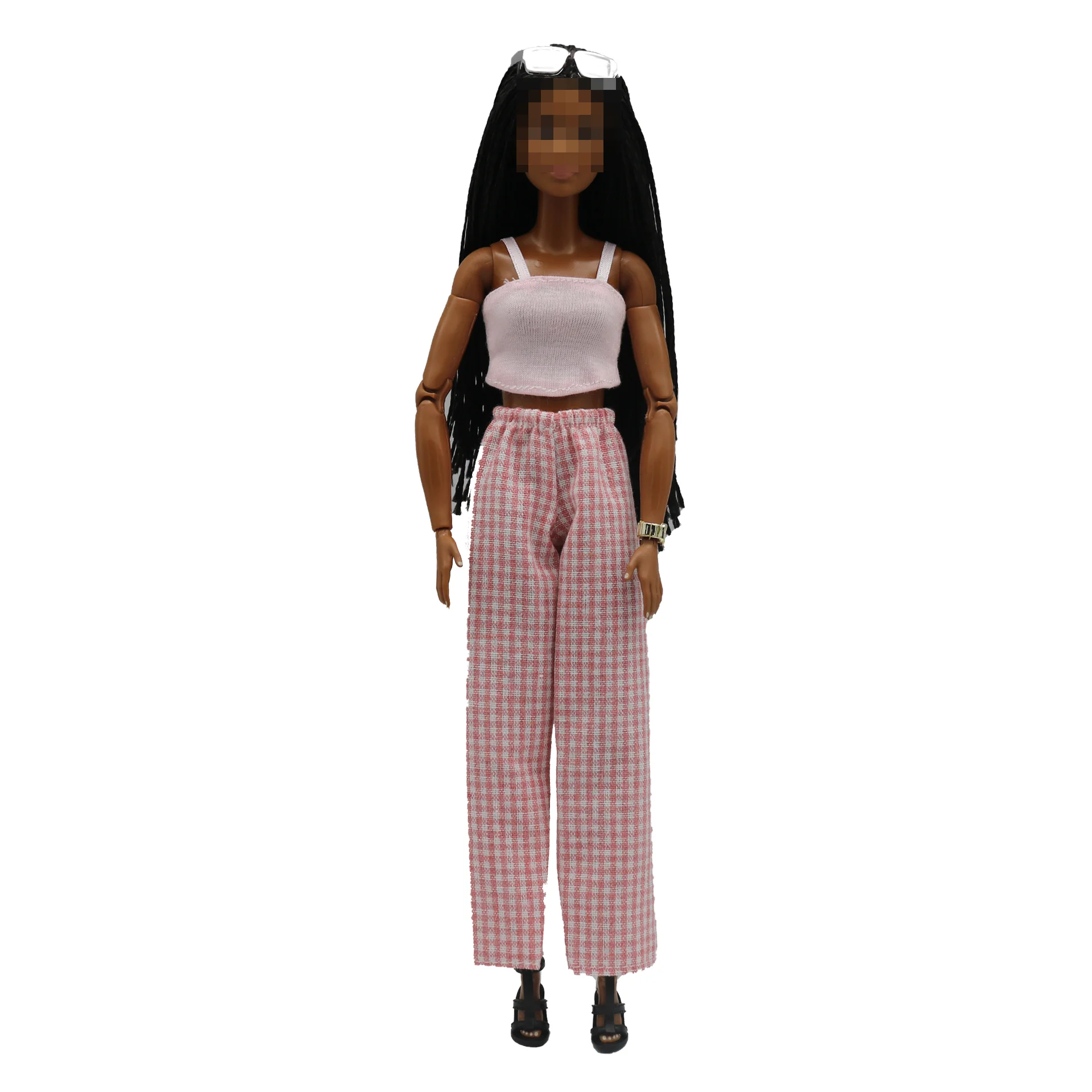 New 30cm 1/6 simple Claus Tshirt Elastic pants Daily Wear Accessories Clothes for Barbies doll