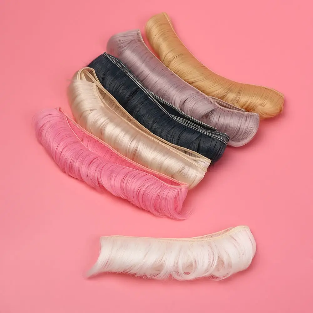5CM DIY Accessories 1/6 1/4 1/3 Short Curly Wigs Doll Fringe Hair Toy Toupee Mini Tresses High-Temperature