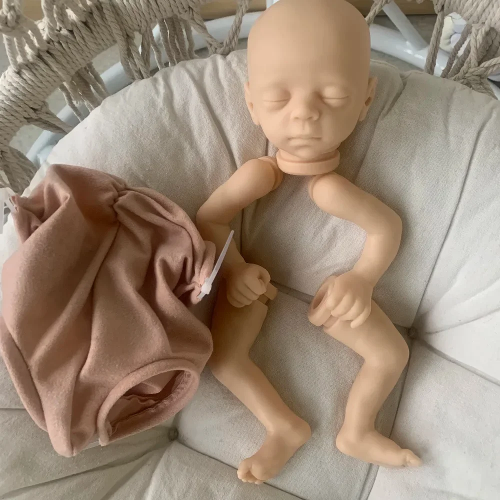 15inches Bebe Reborn Kit Blessing Sleeping Newborn Baby DIY Unpainted Reborn Blank Doll Parts Muñecas Kit Reborn кукла реборн