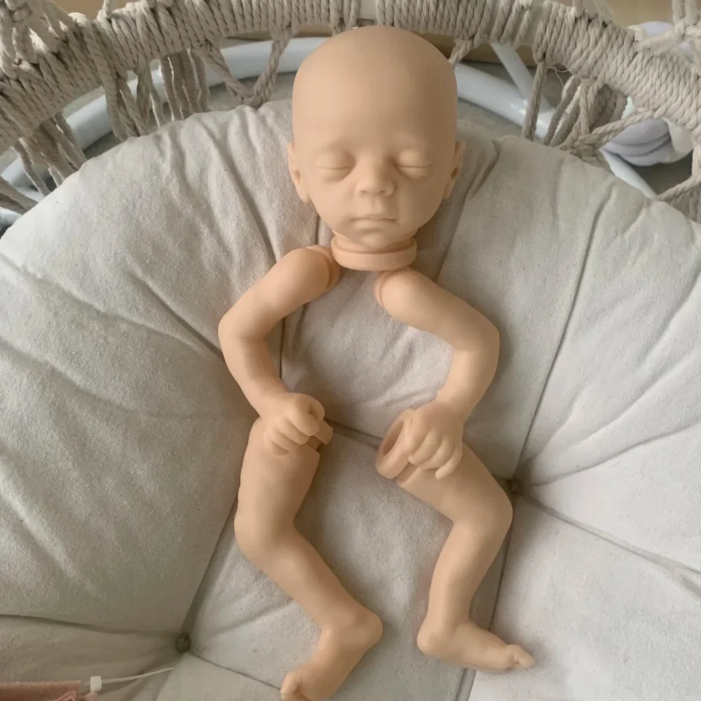 15inches Bebe Reborn Kit Blessing Sleeping Newborn Baby DIY Unpainted Reborn Blank Doll Parts Muñecas Kit Reborn кукла реборн