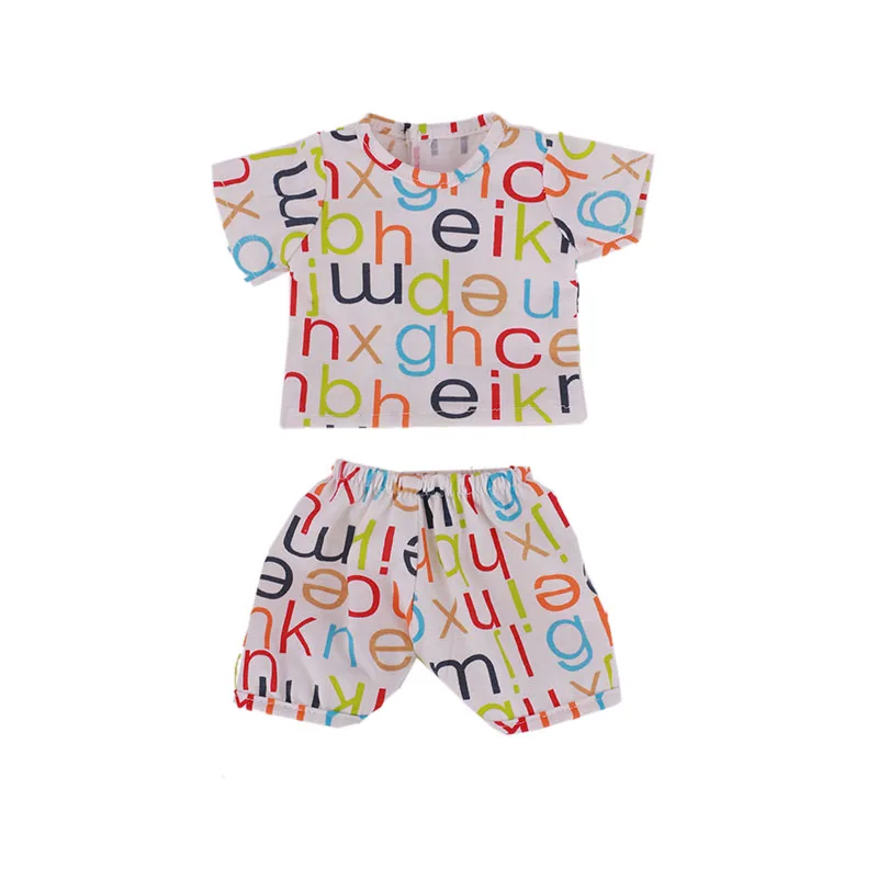 2 Pcs/Set Cute Pajamas Doll Accessories Clothes Dress For 18 Inch Girl Doll & 43 cm New Baby Doll,Our Generation,gifts