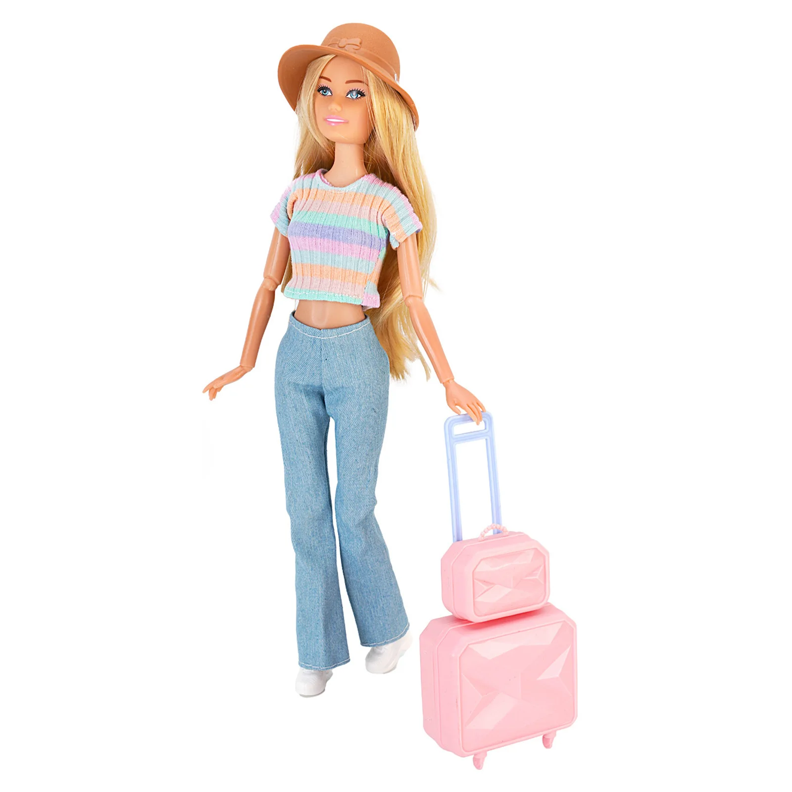 Doll Accessories Storage Box Hight 12-13cm Toy Outdoor Travel Pull Box 1Pcs