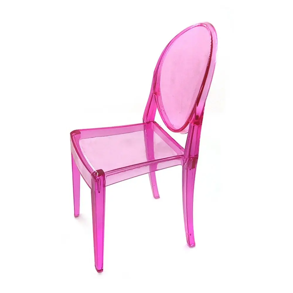 1/6 Scale Dollhouse Leisure Chair Plastic Multicolor Miniature Furniture Scene Model Playing House Mini Backrest Chair