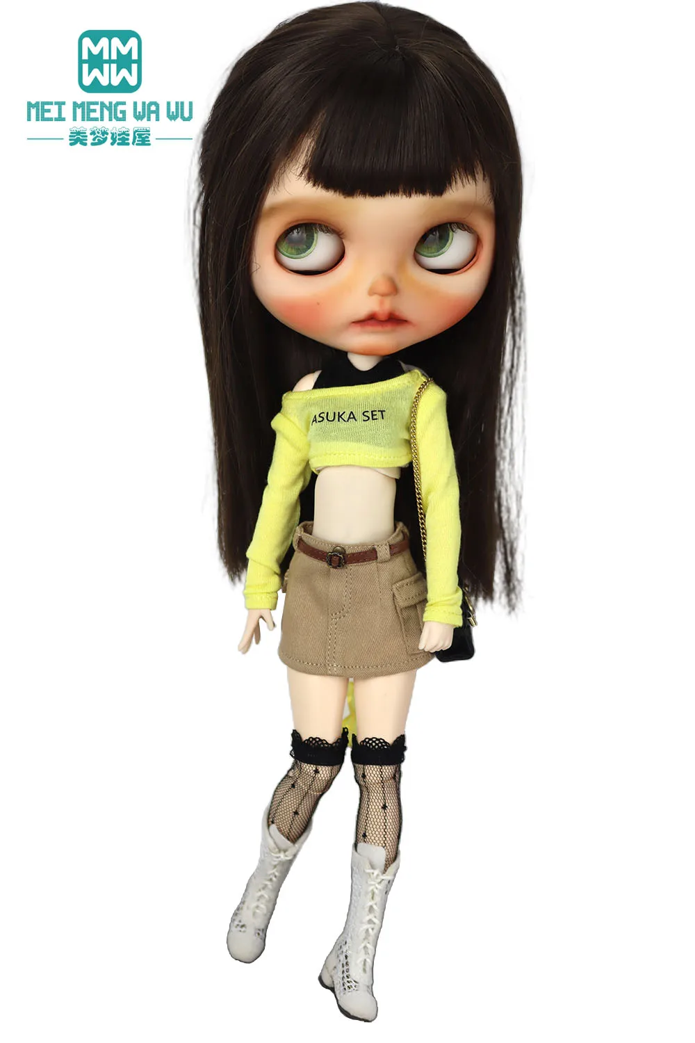30cm Blyth Azone OB22 OB24 Doll Clothes Fashion T-shirts, Camisoles, Miniskirts Toys Gift