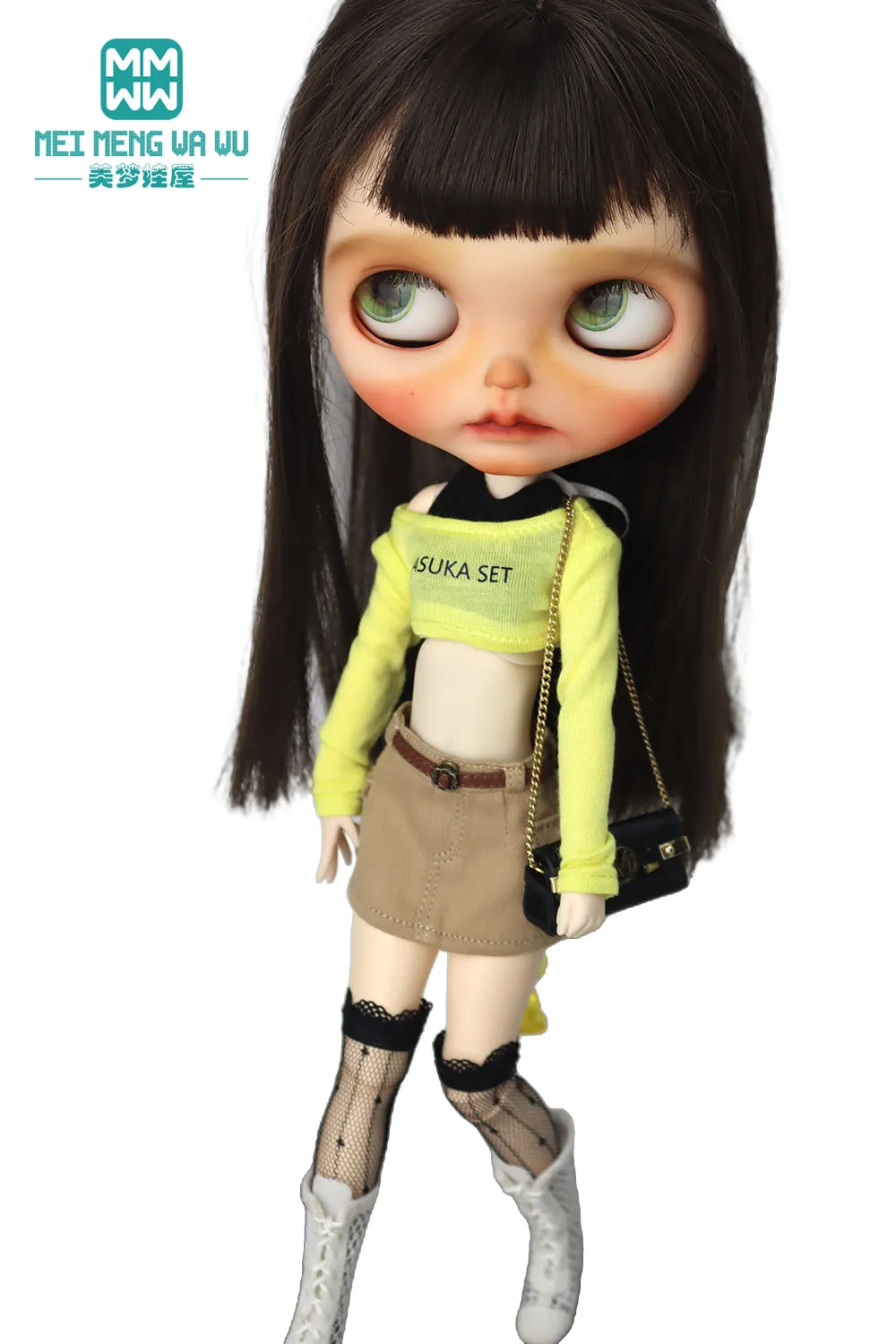 30cm Blyth Azone OB22 OB24 Doll Clothes Fashion T-shirts, Camisoles, Miniskirts Toys Gift