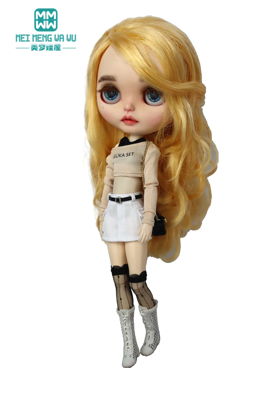 30cm Blyth Azone OB22 OB24 Doll Clothes Fashion T-shirts, Camisoles, Miniskirts Toys Gift