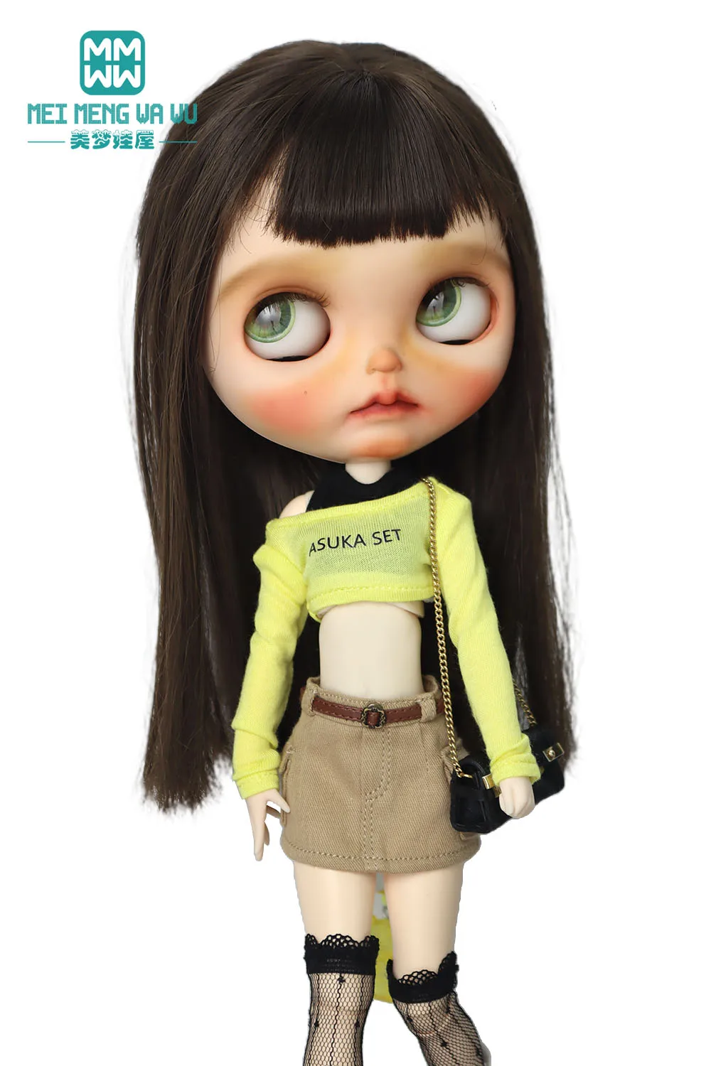 30cm Blyth Azone OB22 OB24 Doll Clothes Fashion T-shirts, Camisoles, Miniskirts Toys Gift