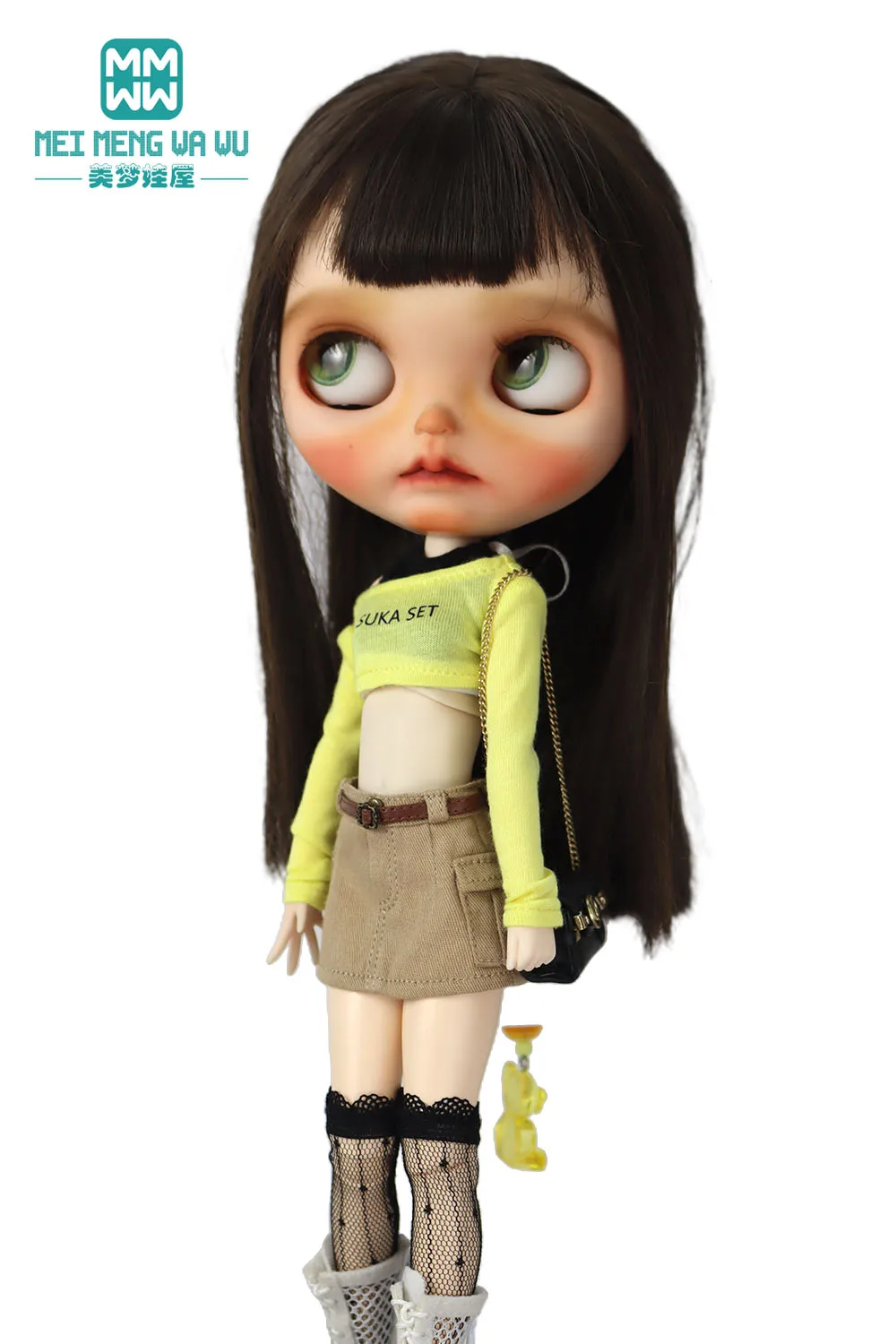 30cm Blyth Azone OB22 OB24 Doll Clothes Fashion T-shirts, Camisoles, Miniskirts Toys Gift